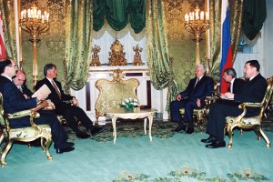 Президент США Уилям Дж. (Билл) Клинтон и президент РФ Б.Н. Ельцин