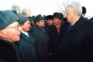 Поездка Президента РФ Б.Н.Ельцина в Ленинградскую область, г. Санкт-Петербург