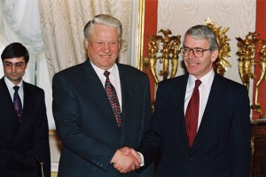 Президент РФ Б.Н. Ельцин и премьер-министр Великобритании Джон Мэйджор