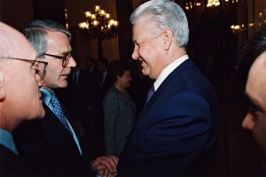 Президент РФ Б.Н. Ельцин и премьер-министр Великобритании Джон Мэйджор