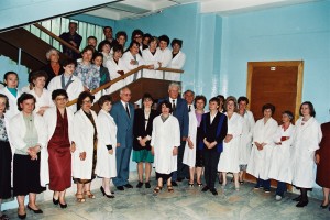 Посещение президентом РФ Б.Н. Ельциным Московской области. Посещение ФЦДТ "Союз". Подмосковного колхоза "Борец"