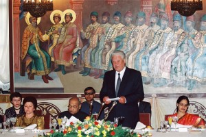 Официальный визит в РФ премьер-министра Индии П.В. Нарасимха Рао с супругой