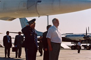 Поездка президента РФ Б.Н. Ельцина и Н.И. Ельциной по Волге (г.Плес Ивановской области, г.Нижний Новгород, г.Тольятти, г.Волжск (показательные полеты военной авиации), г.Ростов-на-Дону и г.Сочи резиденция "Бочаров ручей")