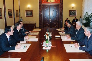 Встреча президента РФ Б.Н. Ельцина с руководством Совета Федерации Федерального Собрания РФ