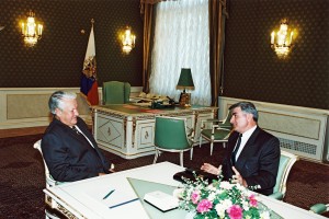 Встреча президента РФ Б.Н. Ельцина с президентом Республики Адыгея А.А. Джаримовым