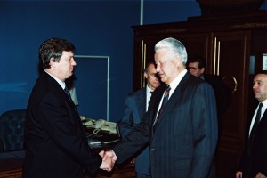 Встреча президента РФ Б.Н. Ельцина с председателем Совета Федерации РФ В.Ф. Шумейко