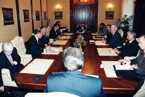 Встреча президента РФ Б.Н. Ельцина с ведущими российскими специалистами в области внешней политики