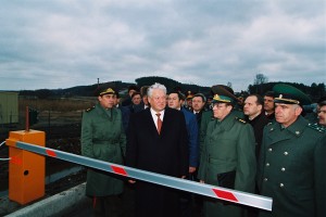 Рабочая поездка президента РФ Б.Н. Ельцина в Псковскую область