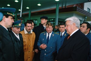 Рабочая поездка президента РФ Б.Н. Ельцина в Псковскую область