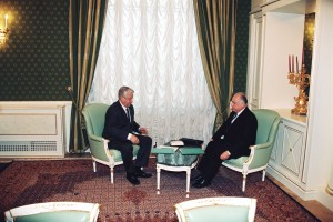 Президент РФ Б.Н. Ельцин и председатель Правительства РФ В.С. Черномырдин