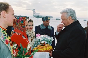 Рабочая поездка президента РФ Б.Н. Ельцина в Липецкую область