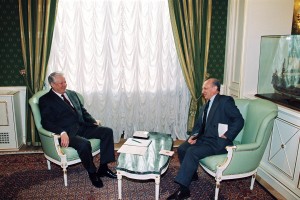 Встреча президента РФ Б.Н. Ельцина с председателем Конституционного Суда РФ В.А. Тумановым