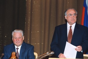 Участие президента РФ Б.Н. Ельцина в расширенном заседании Правительства РФ