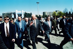 Поездка президента РФ Бориса Ельцина на отдых