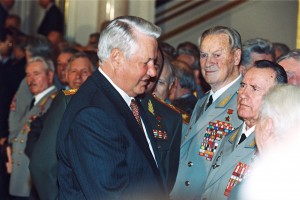 Встреча президента РФ Б.Н. Ельцина с ветеранами-героями Советского Союза и полными кавалерами ордена Славы, проживающими в Москве и Московской области