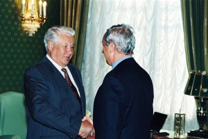 Встреча президента РФ Б.Н. Ельцина с заместителем председателя Правительства РФ, Генеральным директором ИТАР-ТАСС В.Н. Игнатенко