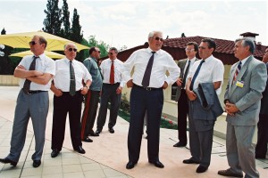 Визит в РФ президента Украины Л.Д.Кучмы (гостиница "Radisson-Лазурная"). Подписание российско-украинского соглашения по Черноморскому флоту