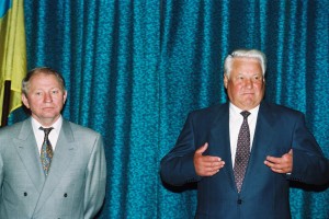 Визит в РФ президента Украины Л.Д.Кучмы (гостиница "Radisson-Лазурная"). Подписание российско-украинского соглашения по Черноморскому флоту