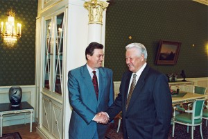 Встреча Б.Н. Ельцина с председателем Совета Федерации РФ В.Ф. Шумейко