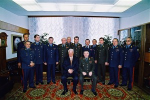 Посещение президентом РФ Б.Н. Ельциным Министерства внутренних дел РФ Заседание коллегии Министерства внутренних дел РФ