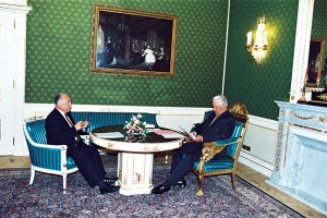 Встреча президента РФ Б.Н. Ельцина с председателем Правительства РФ В.С. Черномырдиным