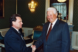 Встреча президента РФ Б.Н. Ельцина с председателем Государственной Думы РФ И. П. Рыбкиным