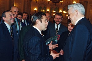 Церемония вручения президентом РФ Б.Н. Ельцин государственных наград РФ