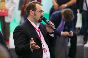 Директор Екатеринбургского музея изобразительных искусств Никита Корытин на ИННОПРОМ 2015
