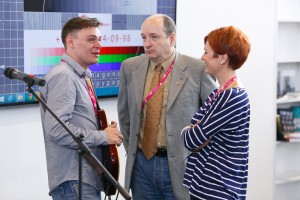Антон Касимов, Вадим Науменко и Юлия Недосекова на ИННОПРОМ 2015