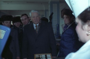 Поездка Бориса Ельцина в Брянскую область, г. Новозыбков