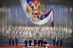 Yeltsin's inauguration ceremony at the Kremlin. August 9, 1996