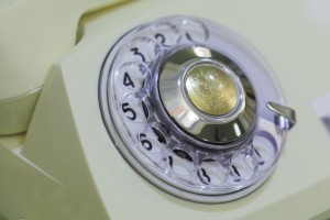 Telephone. Kremlin Office exhibit installation, with authentic interior of the office where Yeltsin worked from 1993 to 1996