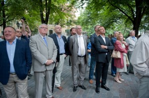 Открытие барельефа Бориса Ельцина в Таллине