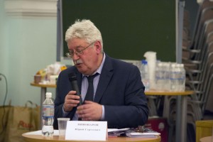 Юрий Пивоваров на круглом столе, посвященном 25-летию партии «Демократическая Россия»