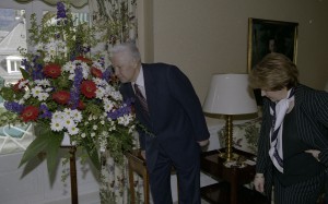 Визит президента РФ Бориса Ельцина в ФРГ. Президент РФ Борис Ельцин и дочь президента РФ Татьяна Дьяченко во время пребывания в г. Баден-Баден