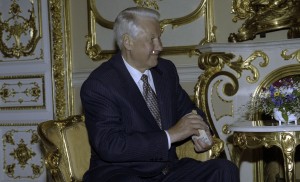 Встреча президента РФ Бориса Ельцина с президентом республики Украина Леонидом Кучмой