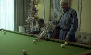 Президент РФ Борис Ельцин на отдыхе. Игра в бильярд