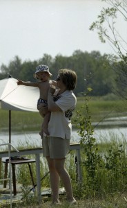 Президент РФ Борис Ельцин на отдыхе