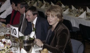 Президент РФ Борис Ельцин на торжественном обеде, посвященном празднованию юбилея 850-летия г. Москвы