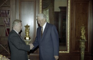 Встреча президента РФ Бориса Ельцина с председателем Конституционного суда РФ М.В. Баглаем