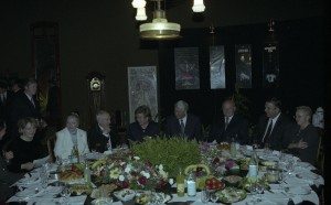 Посещение президента РФ Бориса Ельцина Московского театра «Ленком» по случаю 70-летнего юбилея