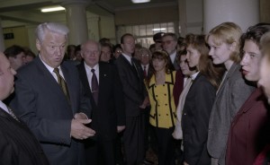Поездка президента РФ Бориса Ельцина в Орловскую область. Посещение ОАО «Орловская Нива»