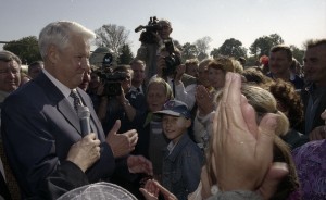 Поездка президента РФ Бориса Ельцина в Орловскую область. Встреча с жителями Орловской области