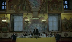 Визит в РФ президента Египта Хосни Мубарака. Во время официального обеда