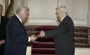 Официальный визит в РФ президента Литвы Альгирдаса Бразаускаса. После подписания совместных документов