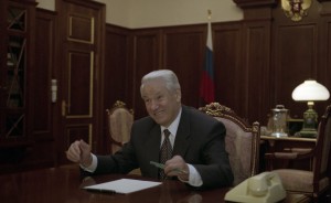 Президент РФ Борис Ельцин во время встречи с Председателем ВГТРК Н.К. Сванидзе