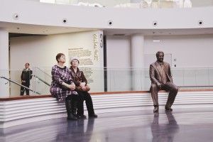 Бронзовая фигура первого президента РФ в музее Бориса Ельцина в Екатеринбурге