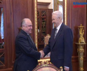 Рабочая встреча президента РФ Бориса Ельцина с председателем Правительства РФ В.С. Черномырдиным