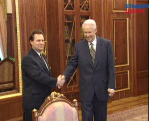 Рабочая встреча президента РФ Б.Н. Ельцина с секретарем Совета Безопасности РФ И.П. Рыбкиным