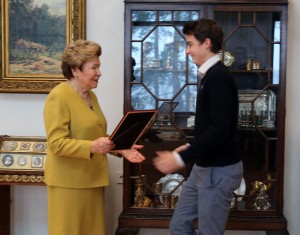 Теннисные стипендиаты Ельцин Центра в гостях у Наины Ельциной